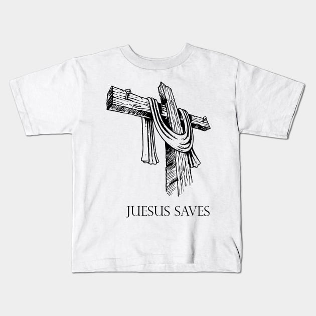 jesus saves from hell Kids T-Shirt by Treshr